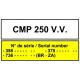 DESPIECE - RECAMBIOS CMP 250 V.V. ROBOT COUPE